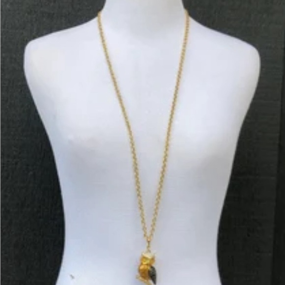 Long Statement Necklace. Owl. By Talbots - Picture 8 of 8